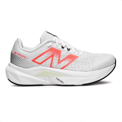 Tênis New Balance Fuelcell Propel V5 Feminino Branco / Coral