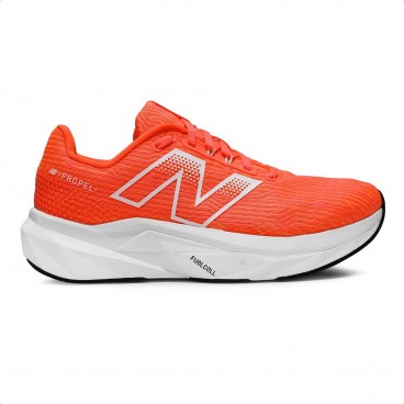 Tênis New Balance Fuelcell Propel V5 Feminino Coral / Branco