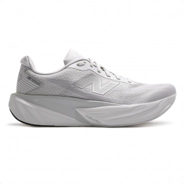 Tenis New Balance Fuelcell Rebel V5 Feminino Cinza / Branco
