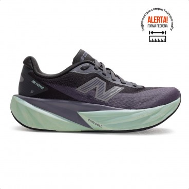 Tenis New Balance Fuelcell Rebel V5 Feminino Preto / Verde