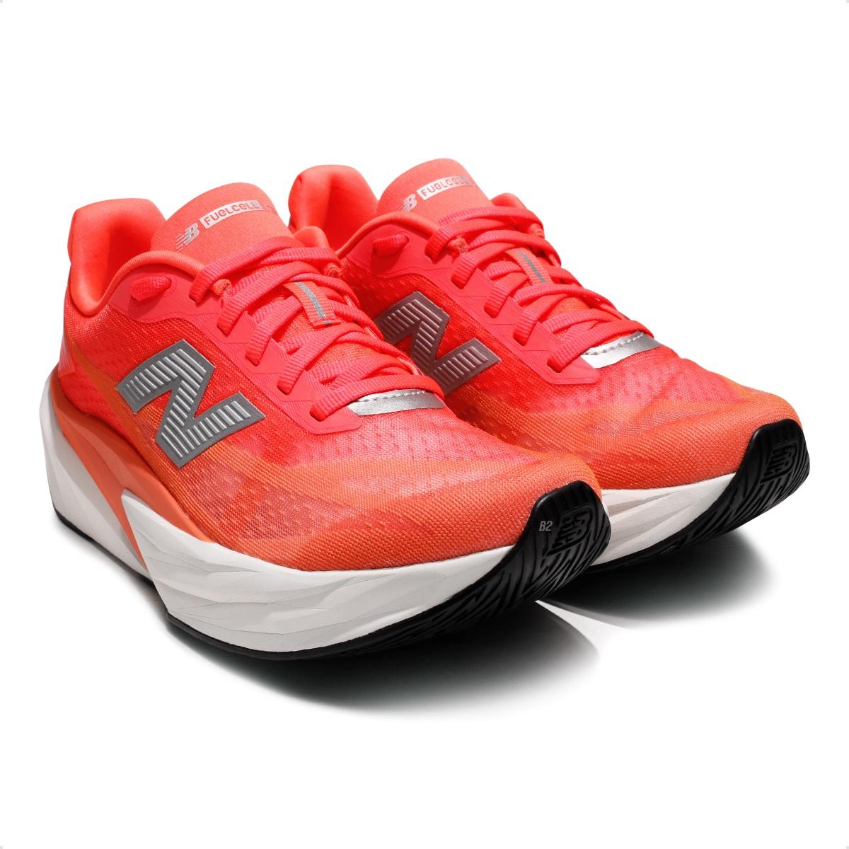 Tenis New Balance Fuelcell Rebel V5 Feminino Rosa / Coral