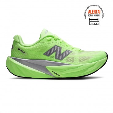 Tenis New Balance Fuelcell Rebel V5 Feminino Verde / Cinza