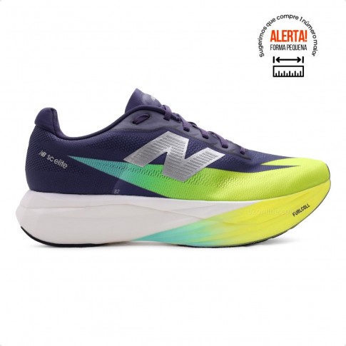 Tenis New Balance Fuelcell Supercomp Elite V5 Feminino Roxo / Verde
