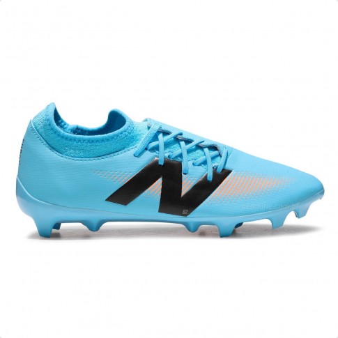 Chuteira Campo New Balance Furon Dispatch FG V7+ Unissex Azul Claro / Preto