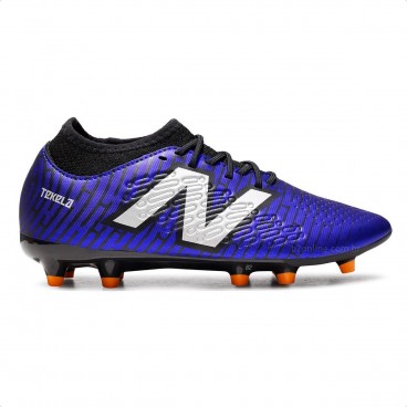 Chuteira Campo New Balance Tekela Magique FG V4+ Unissex Azul / Preto