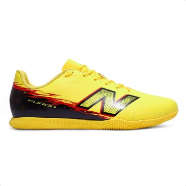 Chuteira Futsal New Balance Furon Club Id Unissex Amarelo / Preto