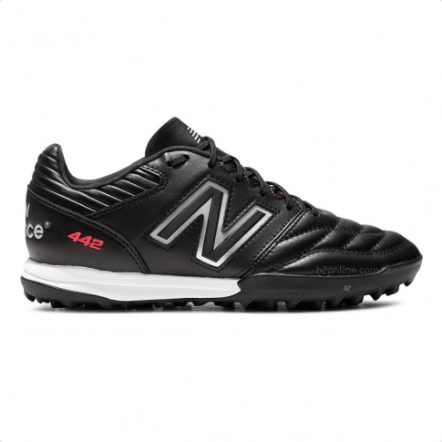Chuteira Society New Balance 442 Pro Tf V2 Masculina Preto / Branco