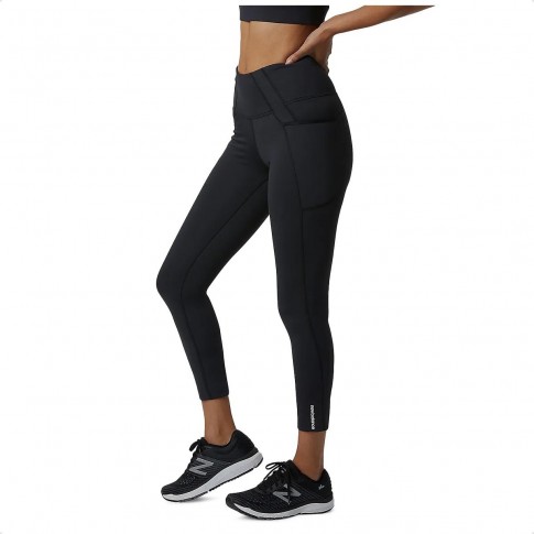 Calça Legging New Balance Achiever Feminina Preto / Preto