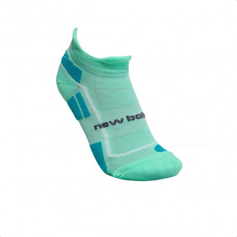 Meias New Balance Performance Invisível Feminina Verde