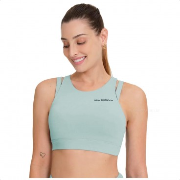 Top New Balance Achiever Feminino Verde Água