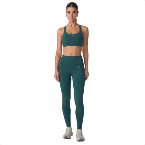 Top New Balance Essentials Run Feminino Verde