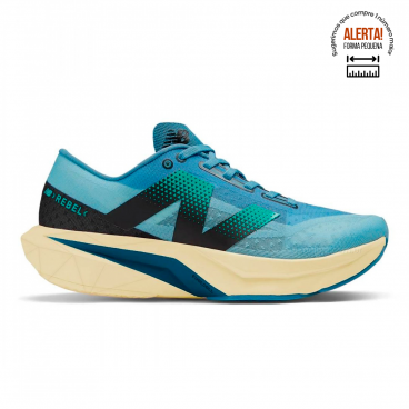 Tenis New Balance Fuelcell Rebel V4 Masculino Azul / Verde