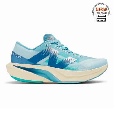 Tenis New Balance Fuelcell Rebel V4 Feminino Azul / Verde