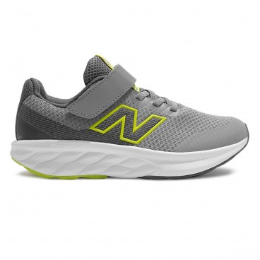 Tênis New Balance 520 V9 Velcro Infantil Cinza / Verde