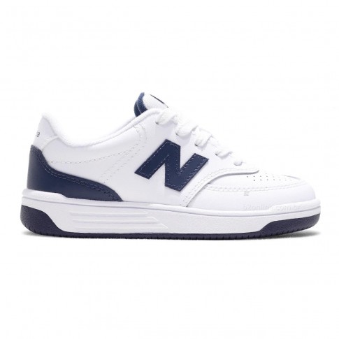 Tênis New Balance 80 V2 Infantil Branco / Marinho