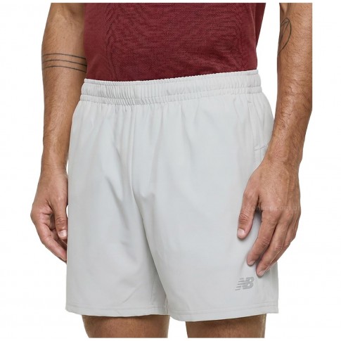 Bermuda New Balance Sport Essentials 7 Masculino Cinza Claro