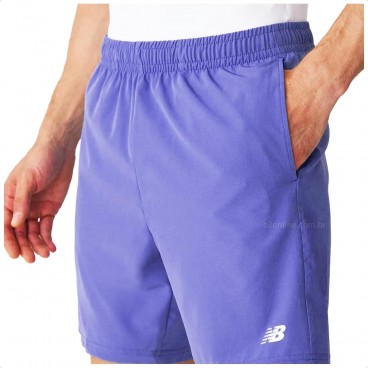 Bermuda New Balance Sport Essentials 7 Masculino Roxo