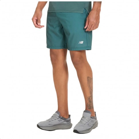 Bermuda New Balance Sport Essentials Masculina Verde / Marinho