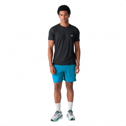 Bermuda Short New Balance Sport Essentials 7 Masculina Azul
