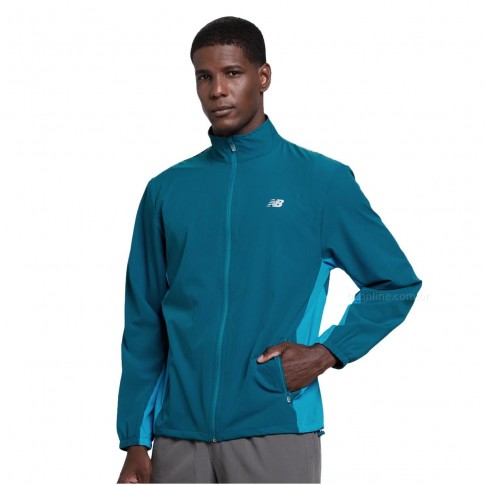 Jaqueta New Balance Corta Vento Fast Days Masculina Azul