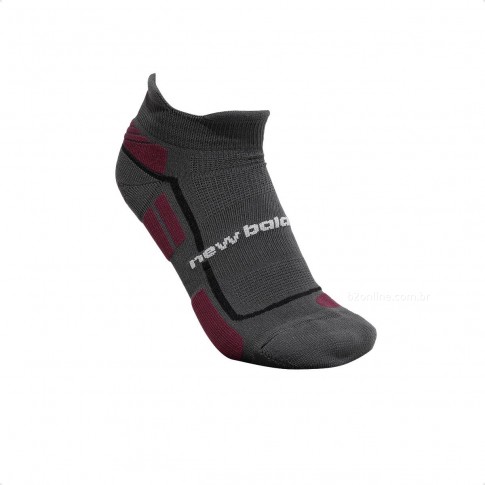 Meias New Balance Performance Invisível Masculina Chumbo