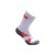Meias New Balance Performance Run Cano Longo Branco / Laranja