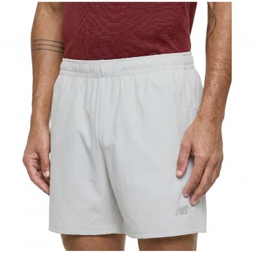 Shorts New Balance Sport Essentials 5 Masculino Cinza Claro