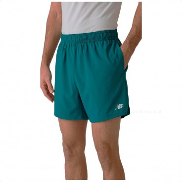 Shorts New Balance Sport Essentials 5 Masculino Verde