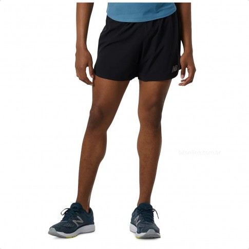 Shorts New Balance Impact Run 5 Masculino Preto / Preto