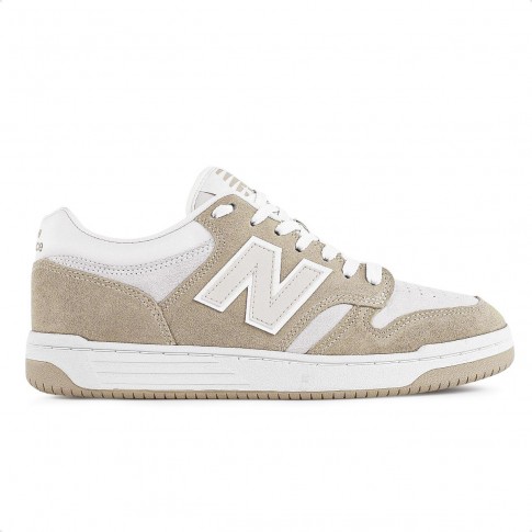 Tênis New Balance 480 Low Masculino Bege / Branco