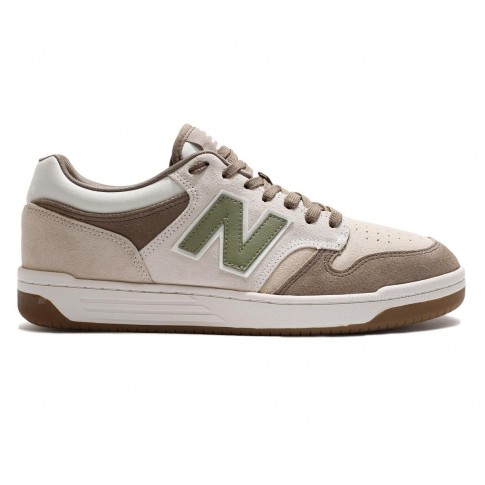 Tênis New Balance 480 Low Masculino Bege / Marrom