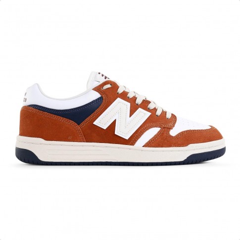 Tênis New Balance 480 Low Masculino Laranja / Marinho