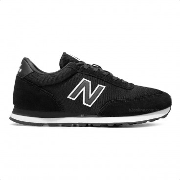 Tênis New Balance 501 Masculino Preto / Branco