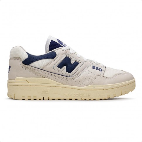 Tênis New Balance 550 Masculino Bege / Azul Escuro