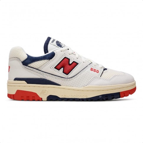 Tênis New Balance 550 Masculino Bege / Vermelho