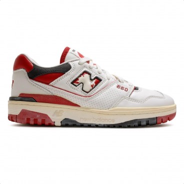Tênis New Balance 550 Masculino Off White / Vermelho