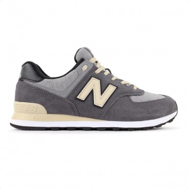 Tênis New Balance 574 V2 Masculino Grafite / Bege