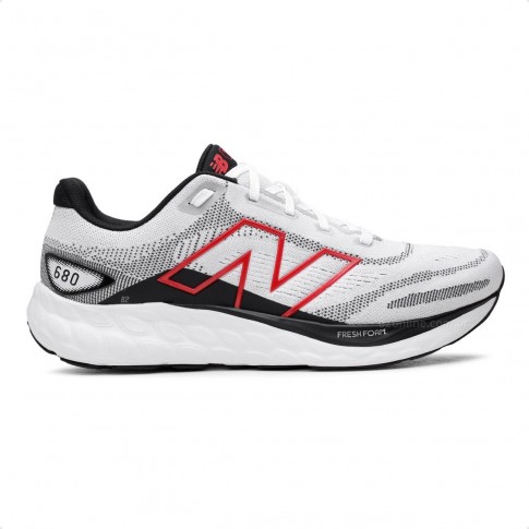 Tênis New Balance 680 V8 Masculino Branco / Vermelho