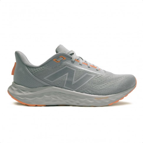 Tênis New Balance Fresh Foam Arishi V4 Masculino Cinza / Laranja