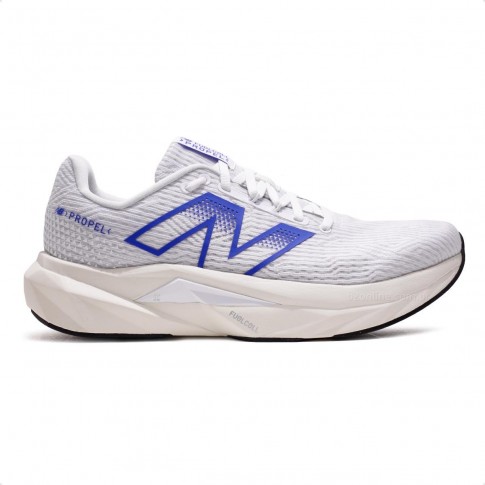 Tênis New Balance Fuelcell Propel V5 Masculino Branco / Azul