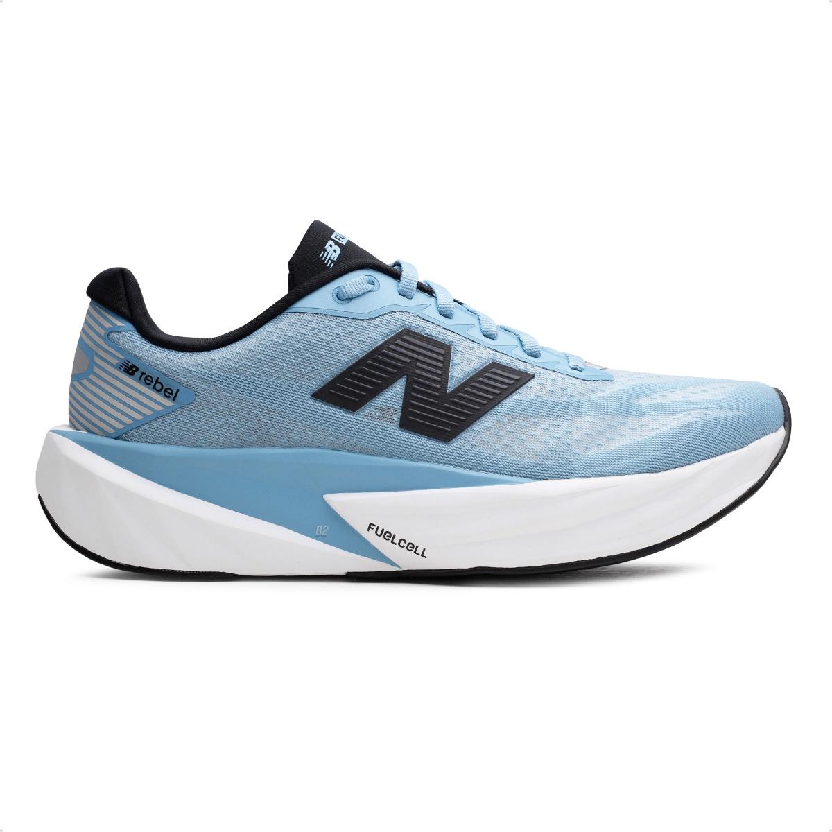 Tenis New Balance Fuelcell Rebel V5 Masculino Azul / Branco
