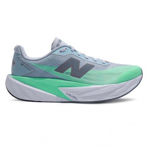 Tenis New Balance Fuelcell Rebel V5 Masculino Azul Claro / Verde