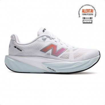 Tenis New Balance Fuelcell Rebel V5 Masculino Branco / Azul