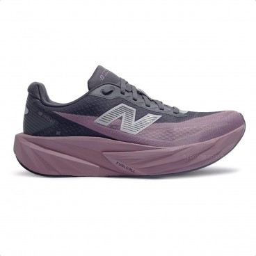 Tenis New Balance Fuelcell Rebel V5 Masculino Cinza / Roxo