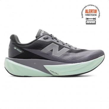 Tenis New Balance Fuelcell Rebel V5 Masculino Cinza / Verde