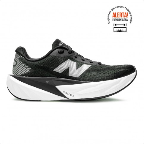 Tenis New Balance Fuelcell Rebel V5 Masculino Preto / Branco