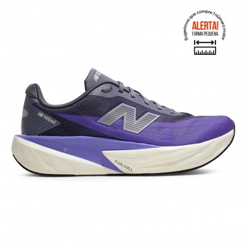 Tenis New Balance Fuelcell Rebel V5 Masculino Roxo / Cinza