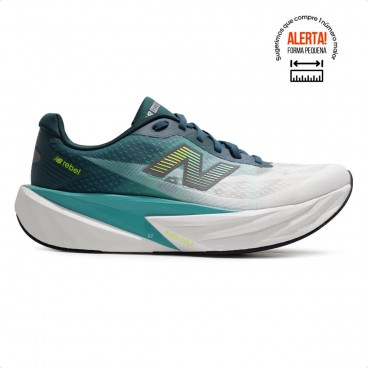 Tenis New Balance Fuelcell Rebel V5 Masculino Verde / Branco