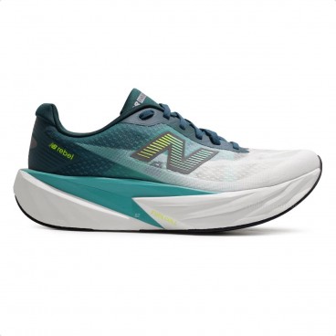 Tenis New Balance Fuelcell Rebel V5 Masculino Verde / Branco