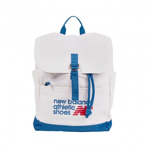Mochila New Balance Canvas 18L Unissex Branco / Azul